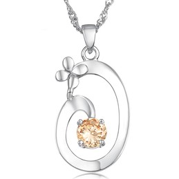 Excellent Quality Female Elegant Platinum Plating Titanium Necklace 