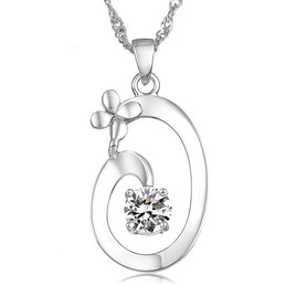 Excellent Quality Female Elegant Platinum Plating Titanium Necklace 