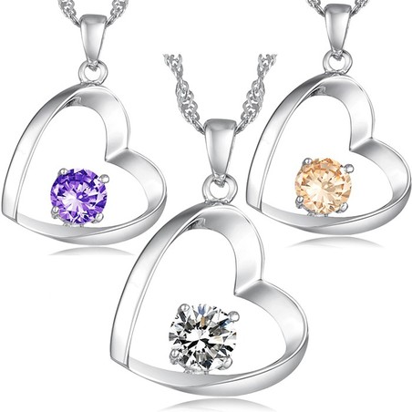 High Quality Female Platinum Plating Titanium Necklace 