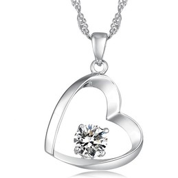 High Quality Female Platinum Plating Titanium Necklace 