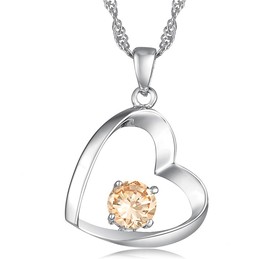 High Quality Female Platinum Plating Titanium Necklace 