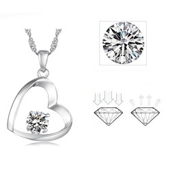 High Quality Female Platinum Plating Titanium Necklace 