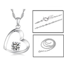 High Quality Female Platinum Plating Titanium Necklace 