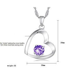 High Quality Female Platinum Plating Titanium Necklace 