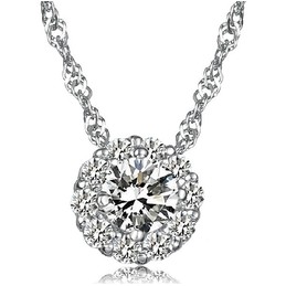 Well-known for Its Fine Quality Female Platinum Plating Titanium Necklace 