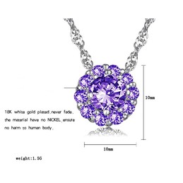 Well-known for Its Fine Quality Female Platinum Plating Titanium Necklace 