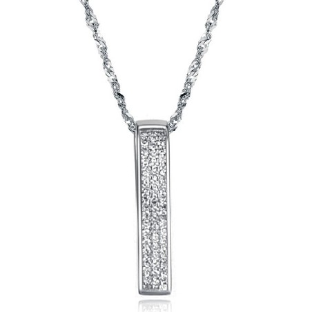 Wide Varieties Female Platinum Plating Titanium Necklace 