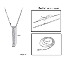 Wide Varieties Female Platinum Plating Titanium Necklace 