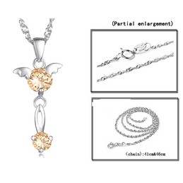 Quality and Quantity Assured Female Platinum Plating Titanium Necklace With Diamond