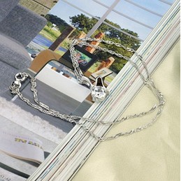 High Quality Female Retro Platinum Plating Titanium Necklace 