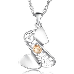 High Quality Female Platinum Plating Titanium Necklace 