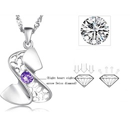 High Quality Female Platinum Plating Titanium Necklace 