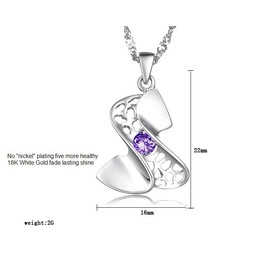 High Quality Female Platinum Plating Titanium Necklace 