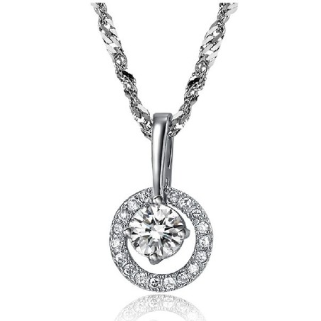 The Queen of Quality Female Platinum Plating Titanium Necklace 