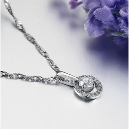 The Queen of Quality Female Platinum Plating Titanium Necklace 