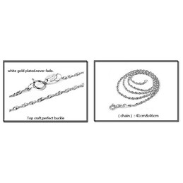 The Queen of Quality Female Platinum Plating Titanium Necklace 