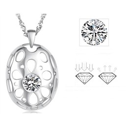 World-wide Renown Female Allergy Free Platinum Plating Titanium Necklace 