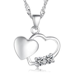 Stable Quality Female Fashion Platinum Plating Titanium Necklace 