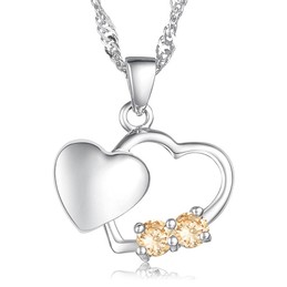 Stable Quality Female Fashion Platinum Plating Titanium Necklace 
