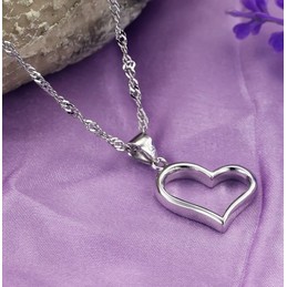 Complete in Specifications Female Sweetheart Platinum Plating Titanium Necklace 