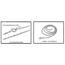 Complete in Specifications Female Sweetheart Platinum Plating Titanium Necklace 