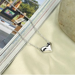 Excellent Quality Female Sweetheart Platinum Plating Titanium Necklace 