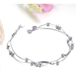 High Quality Female Platinum Plating Titanium Anklet 