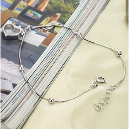 The Queen of Quality Female Sweetheart Platinum Plating Titanium Anklet 