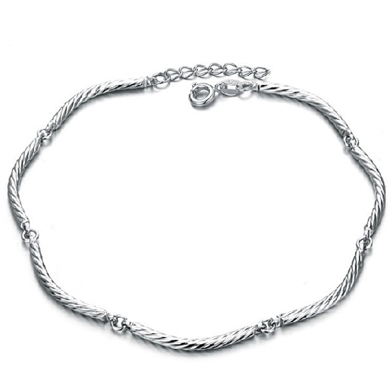 Excellent Quality Female Roll Type Platinum Plating Titanium Anklet 