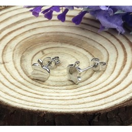Easy to Use Female Apple Shape Platinum Plating Titanium Earrings 