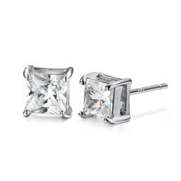 Stable Quality Female Allergy Free Platinum Plating Titanium Earrings 