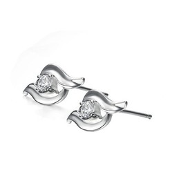 High Quality Female Allergy Free Platinum Plating Titanium Earrings 
