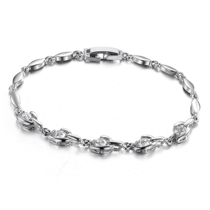 Easy to Use Female Platinum Plating Titanium Bracelet 