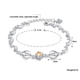 The Queen of Quality Female Dolphin Shape Platinum Plating Titanium Bracelet 