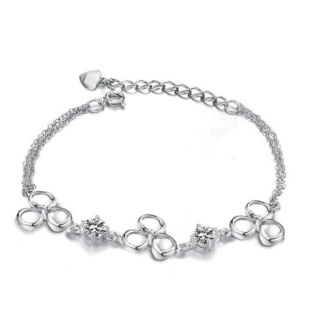 Wide Varieties Female Fade-Proof Platinum Plating Titanium Bracelet