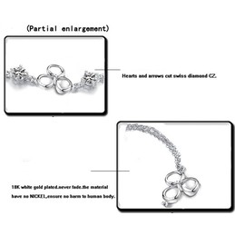 Wide Varieties Female Fade-Proof Platinum Plating Titanium Bracelet