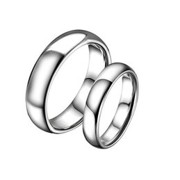 High Quality Concise Tungsten Ceramic Ring For Lovers 