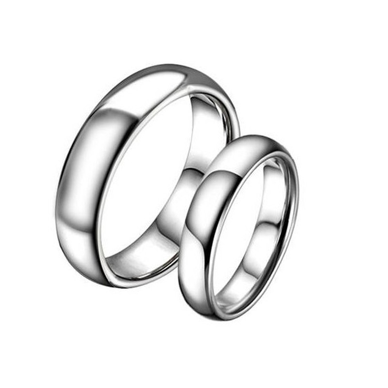 High Quality Concise Tungsten Ceramic Ring For Lovers 