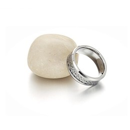 The Queen of Quality Male White Tungsten Ceramic Ring 