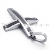 black super succinct fashion titanium cross pendant 19638