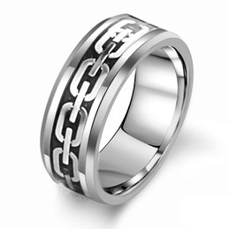 Wide Varieties Male Tungsten Ceramic Ring 