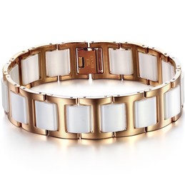 Durable in Use Male Tungsten Ceramic Bracelet