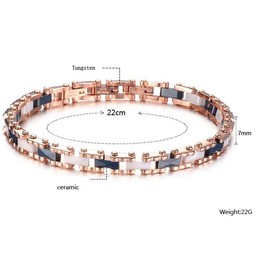 Wide Varieties Female Tungsten Ceramic Bracelet 