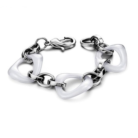 Reliable Reputation White Tungsten Ceramic Bracelet 
