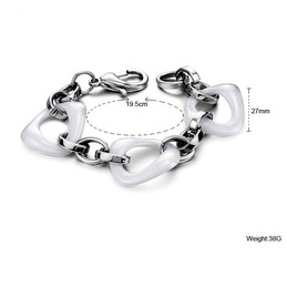 Reliable Reputation White Tungsten Ceramic Bracelet 