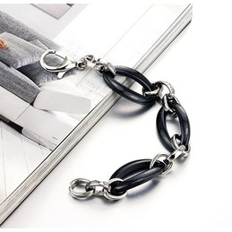 Wide Varieties Female Ellipse Tungsten Ceramic Bracelet 