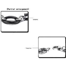 Wide Varieties Female Ellipse Tungsten Ceramic Bracelet 