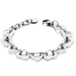Quality and Quantity Assured Sweetheart Tungsten Ceramic Bracelet 