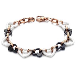 Dependable Performance Female Sweetheart Tungsten Ceramic Bracelet