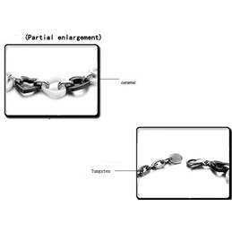 Complete in Specifications Sweetheart Tungsten Ceramic Bracelet 